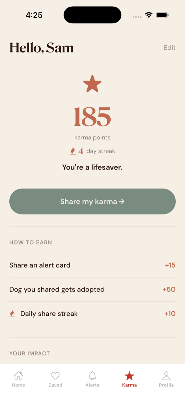 Karma profile